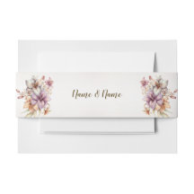 水彩ボホピンク素朴花エレガント