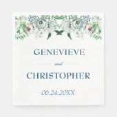 水彩ボホフローラ幾何結婚図形 スタンダードランチョンナプキン (正面)