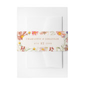 水彩ボホフローラ結婚ズ 招待状ベリーバンド (正面例)