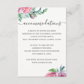 水彩ボホフローラ結婚宿泊施設QR エンクロージャーカード (正面)