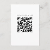 水彩ボホフローラ結婚宿泊施設QR エンクロージャーカード (裏面)