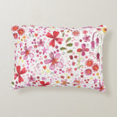 水彩ボホフローラ カラフル アクセントクッション (裏面)