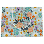 水彩ボホフローラ ラージペーパーバッグ (正面)