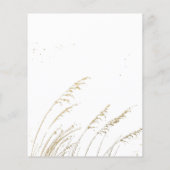 水彩ボホフローラ |結婚式招待状 (裏面)