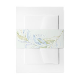 水彩ボホモダンリービーブランチ 招待状ベリーバンド