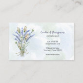 水彩ボホラベンダー 名刺 (裏面)