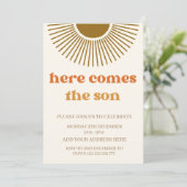 水彩ボホレトロ サンカムズ カスタム 招待状 (スタンド正面)