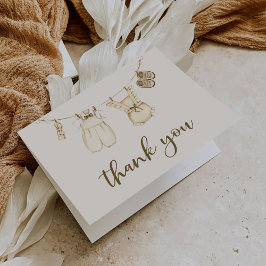 水彩ボホ赤ちゃん服ジェンダーが明らかにする サンキューカード