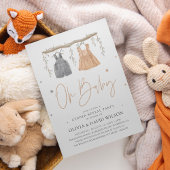 水彩ボホ赤ちゃん服ジェンダーが明らかにする 招待状