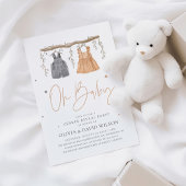 水彩ボホ赤ちゃん服ジェンダーが明らかにする 招待状