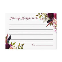 水彩ボホ フラワー オータム アドバイス フォー ザ ブライド