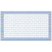 水彩ボートいかりライフブイストライプの縁ど テーブルクロス (正面(横))