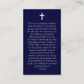 水彩ボートクロス記念祈りの言葉カード コーリングカード (裏面)