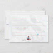 水彩ボートサンキューカード サンキューカード (裏面)