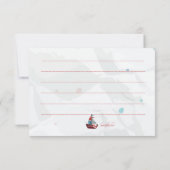 水彩ボートサンキューカード サンキューカード (裏面)