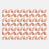 水彩ボーホレインボー ラッピングペーパーシート (正面2)