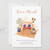 水彩ボーホーが移動しました 新しい住所のお知らせ 案内状 (正面)