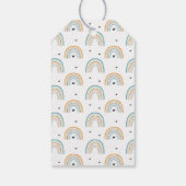 水彩ボーホーレインボーベビーシャワー ギフトタグ (裏面)