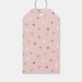 水彩ボーホーレインボーベビーシャワー ギフトタグ (裏面)