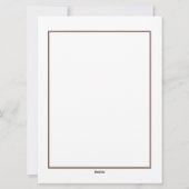 水彩ポインセチアのクリスマス空白の文房具 シーズンカード (裏面)