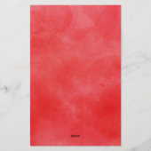 水彩ポインセチアクリスマスリースジョイ 便箋 (裏面)