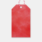 水彩ポインセチアリース写真 ギフトタグ (裏面)