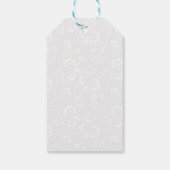 水彩ポインセチア冬の結婚式 ギフトタグ (裏面)