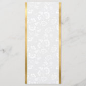 水彩ポインセチア冬の結婚式 メニュー (裏面)