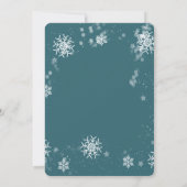 水彩ポインセチア金ゴールドフレーム縦写真 (裏面)