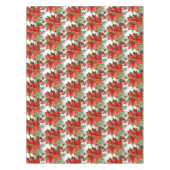 水彩ポインセチア・クリスマス テーブルクロス (正面)