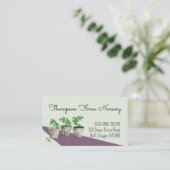 水彩ポッテッドグリーン子供部屋 名刺 (スタンド正面)