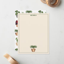 水彩ポッテッドプラントテラコッタポット名