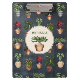 水彩ポッテッドプラントテラコッタポット 素朴 クリップボード