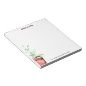 水彩ポットイチジクの木(God Notepad)親愛 ノートパッド (アングル)