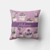 水彩ポットサボテン クッション (裏面)