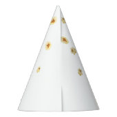 水彩ポップコーン子供の誕生日パーティー パーティーハット (裏面)