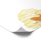 水彩ポップコーン子供の誕生日パーティー ポスター (角)