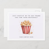 水彩ポップコーン紹介感謝不動産 ポストカード (正面/裏面)