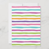 水彩ポップシクル プールパーティー 招待状 (裏面)