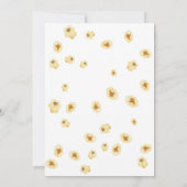 水彩ポップ・アートの上子供の誕生日パーティー 招待状 (裏面)