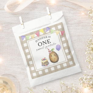 水彩ポテト1歳の誕生日 フェイバーバッグ