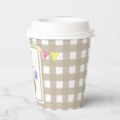 水彩ポテト1歳の誕生日 紙コップ (裏面)