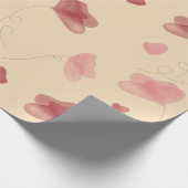 水彩ポピーの花 ラッピングペーパー (角)