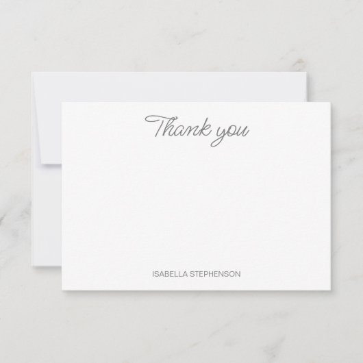 水彩ポピーワイルドフラワーカスタムズブライダルシャワー サンキューカード (正面)