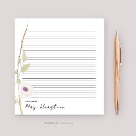 水彩ポピー先生ギフトメモ帳 ノートパッド