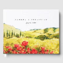 水彩ポピー春の結婚式