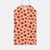 水彩ポピー模様 ギフトタグ (正面)