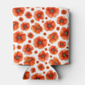 水彩ポピー模様 缶クーラー (裏面)