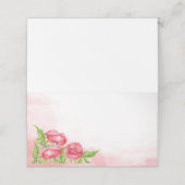 水彩ポピー結婚ズ座席表 プレイスカード (外部開封)