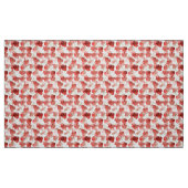 水彩ポピー花パターン ファブリック (ファットクウォーター)